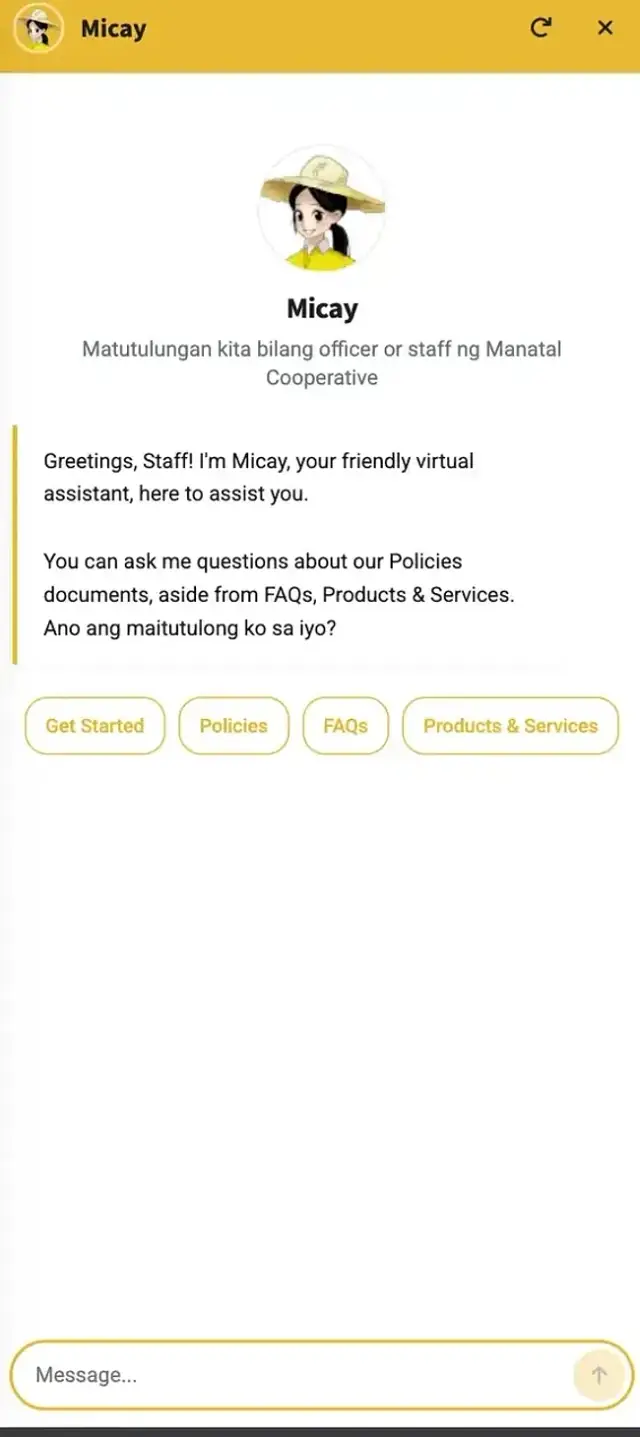 Chatbot capability preview slide 1