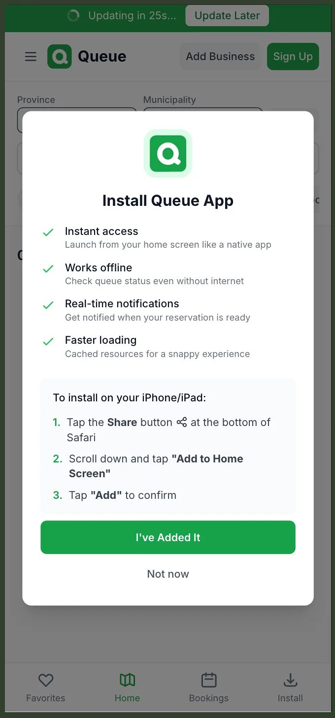 PWA capability preview mobile